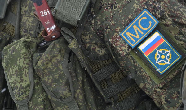 Фрагмент военной амуниции военнослужащего РФ контингента миротворческих сил ОДКБ Фрагмент военной амуниции военнослужащего РФ контингента миротворческих сил ОДКБ