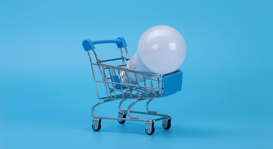 Лампочка в тележке 