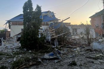 Последствия обстрела города Суджа в Курской области, Россия, 6 августа 2024