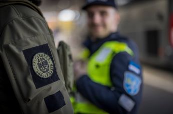Сотрудники пограничной службы Эстонии