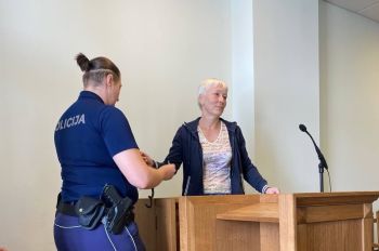 Елена Крейле во время судебного заседания 