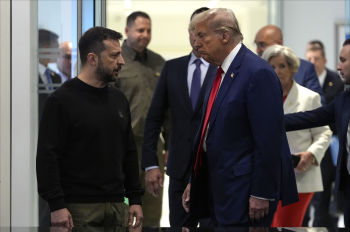 Дональд Трамп и Владимир Зеленский, встреча в Trump Tower 27 сентября 2024 г.