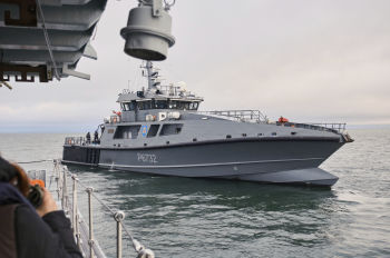 Эстонские военные корабли в рамках усиленного патрулирования НАТО в Балтийском море, 9 января 2025 года