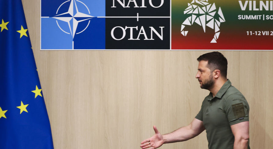 Владимир Зеленский на саммите НАТО в Вильнюсе