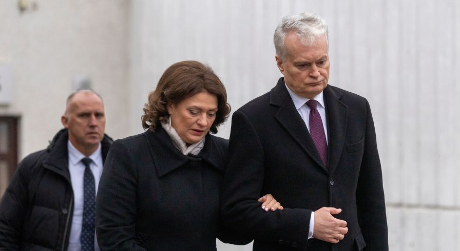 Президент Литвы Гитанас Науседа с супругой