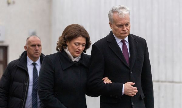 Президент Литвы Гитанас Науседа с супругой Президент Литвы Гитанас Науседа с супругой