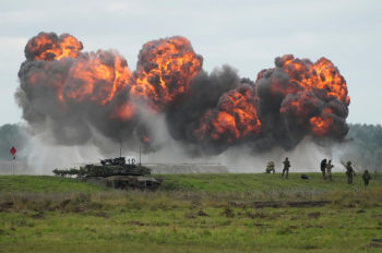 Военные учения в Ожише, Польша, 17 сентября 2025 г.