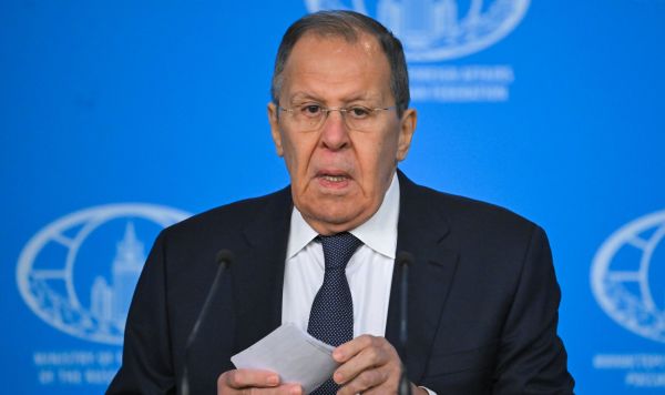 Пресс-конференция министра иностранных дел России Сергея Лаврова