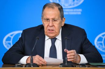 Пресс-конференция министра иностранных дел России Сергея Лаврова
