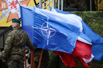 Церемония приветствия многонационального батальона НАТО под руководством США в польском Ожише