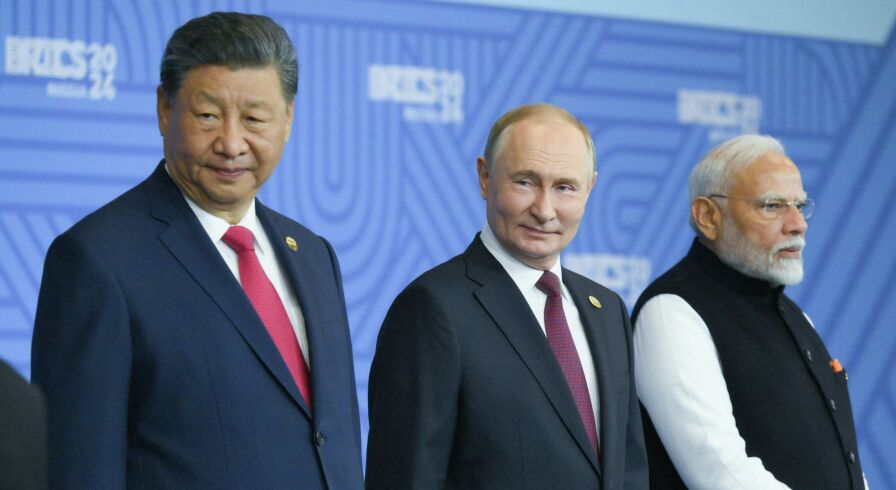 XVI саммит БРИКС. Совместное фотографирование глав делегаций стран БРИКС