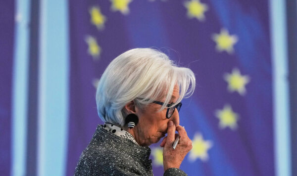 Президент Европейского центрального банка Кристин Лагард на пресс-конференции после заседания управляющего совета ЕЦБ во Франкфурте, Германия, в четверг, 19 марта 2026 года