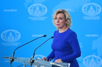 Официальный представитель Министерства иностранных дел России Мария Захарова во время брифинга в Москве