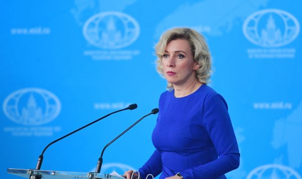 Официальный представитель Министерства иностранных дел России Мария Захарова во время брифинга в Москве