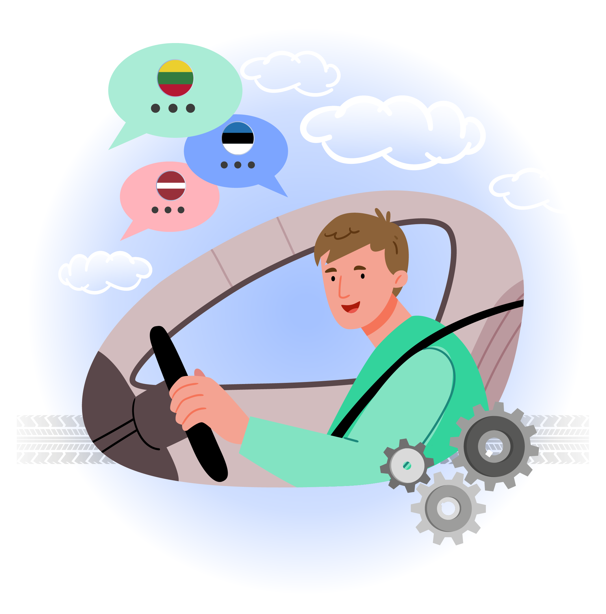 Сколько жителей стран Балтии используют свои автомобили