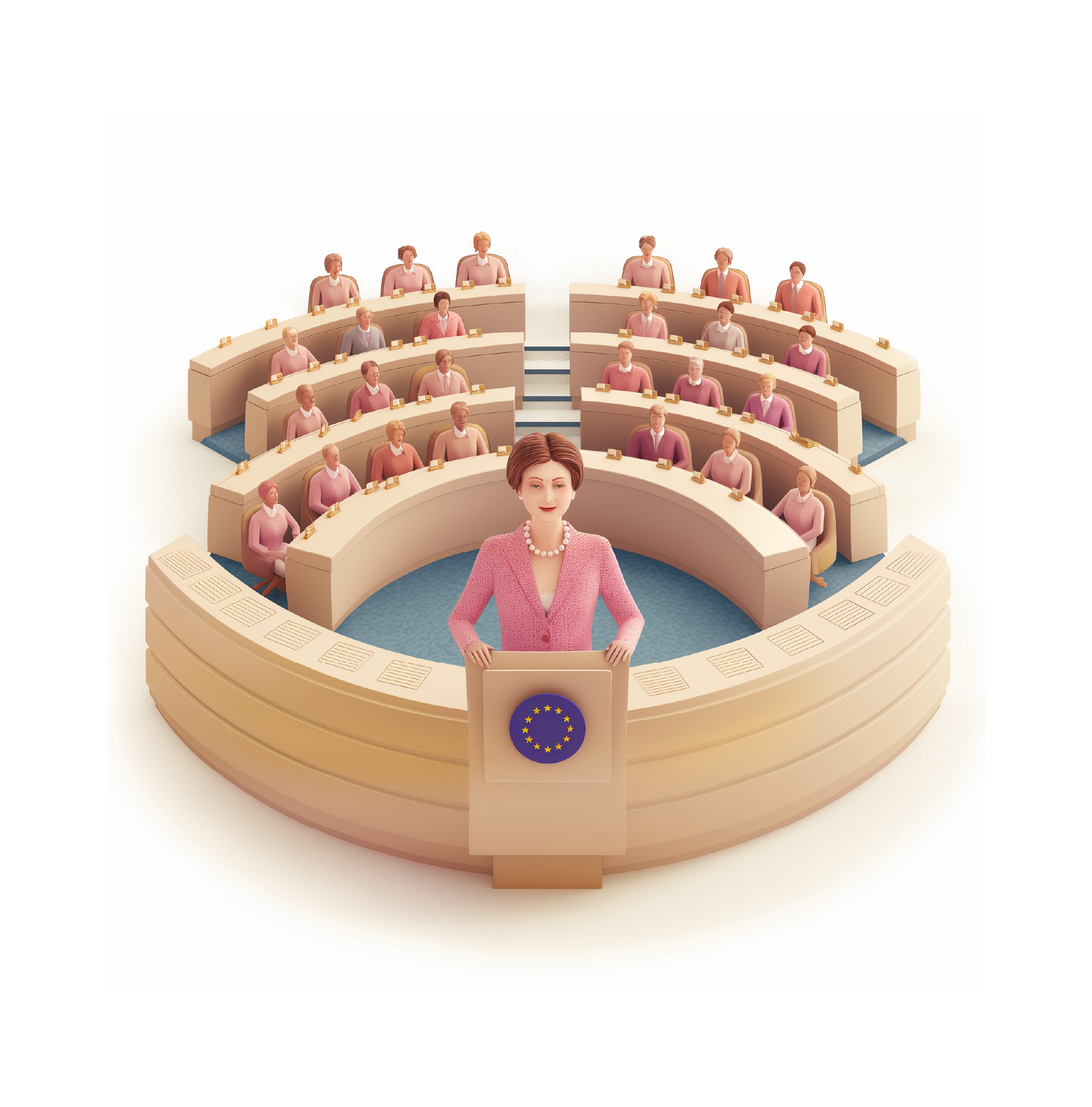 Сколько женщин представлено в парламентах стран Евросоюза