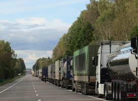 Пробки на границе Беларусь-Литва.