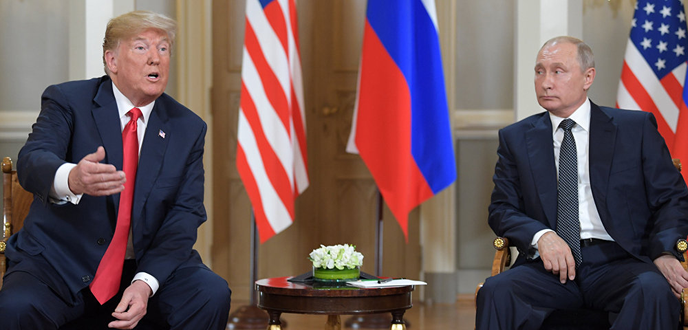 Встреча президента РФ Владимира Путина и президента США Дональда Трампа в Хельсинки